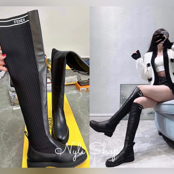 Shoes - 🍀New knee high boots size 36 euro / 6 US very nice quality its just a design🍀